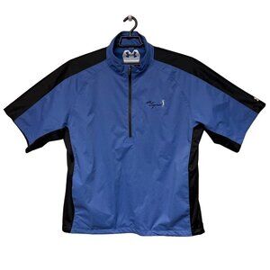 Under Amour Blue THE LEGEND Short Sleeve 1/4 ZIp Performance Shirt Men's XL Golf
